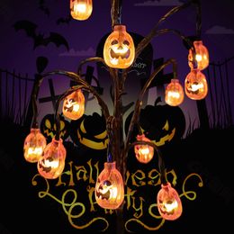 New Solar Halloween Decorative Branch Lantern Pumpkin Ghost Skull Head Bat Ghost Festival Decorative Lawn Lantern