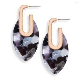 Dangle Earrings Fashion All-match Acetate Acrylic Simple Temperament Geometric Exaggerated Women's Trend Charm
