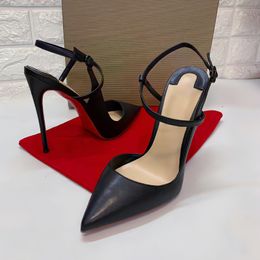 Dress Shoes 2023 Summer and Autumn Black High Heel Sandals Temperament Sexy Thin Pointed Head Single Shoe 230921