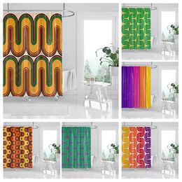 Shower Curtains Waterproof fabric shower curtains Bathroom curtain accessories Bath curtain for shower 180x200 240*200 boho decoration abstract 230922