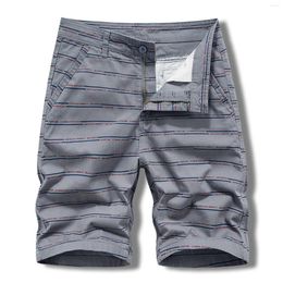 Men's Pants Mens Solid Color Simple Cotton Fashion Stitching Shorts Overall