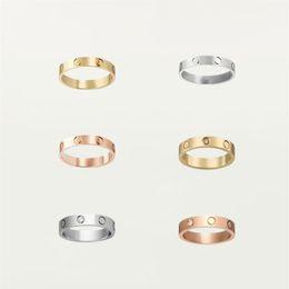 High quality Designer Love Screw Ring Men's and women's ring classic luxury titanium steel alloy material never fade non231q