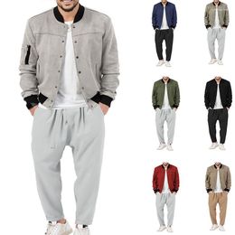 Men's Tracksuits Set With Jackets Trousers Two Piece For Men Long Sleeve Spring Autumn Casual Gym Clothing Outwear Clothes