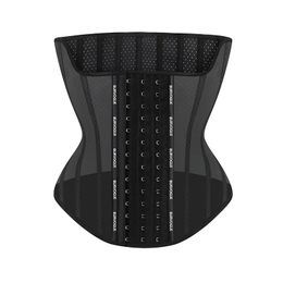 Arm Shaper Burvogue Ushaping Waist Trainer Women Corsets Colombian Girdles 17steel Bones Latex Trimmer Slim Hourglass Body 230921