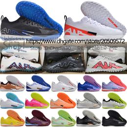 Send With Bag Quality Football Boots Zoom Vapores 15 Pro IC TF Comfortable Soccer Cleats Mens Soft Leather Lithe CR7 Mbappe Indoor Turf Training Football Shoes US 6.5-12