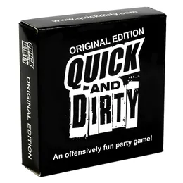 Quick And Dirty Card Game 70 pcs An Fun Game