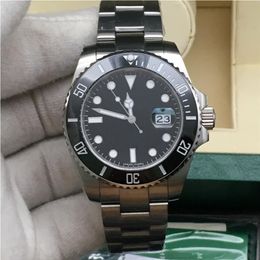 4 Colours Watches Men Sapphire Black Ceramic Bezel Stainless Steel 40mm 116610LV 116610LN 114060 Automatic Mechanical Wristwatc208n