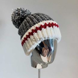 Beanie/Skull Caps knitted beanie hat Pom unisex winter warm woolly ski skull cap x0922