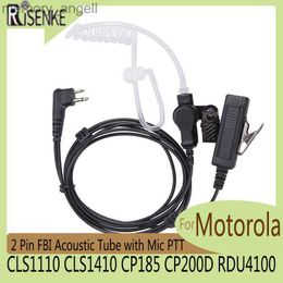 Walkie Talkie RDM2070D Earpiece for Motorola CLS1110 CLS1410 CP185 CP200D RDU4100 with Mic PTT 2 Pin FBI Acoustic Tube Walkie Talkie HKD230922