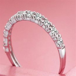 Whole-Silver Wedding 925 Sterling Silver Rings for Women Purple Red Simulated Diamond Engagement Ring Star Jewelry190D