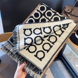 Scarves Luxury designer Brand Winter blanket Scarf shawls for Women Warm Pashmina Letter Print Large Wrap Cashmere Foulard Long Stole 230922
