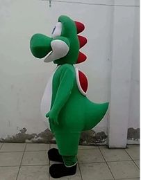 Halloween High quality Adult Yoshi Mascot Costume Cartoon Fancy Dress fast shipping Adult Size