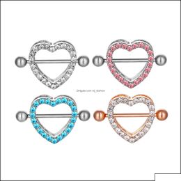 Jewelry Navel Bell Button Rings D0985 Heart Stone Nipple Ring Mix Colors 32 E3 Drop Delivery 2021 Mjfashion Party Events Accessories Dhlxs