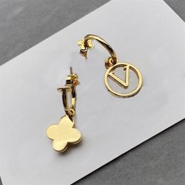 2022 Women Knot Earrings Designer Hoop Earrings Fashion Ear Ring Brands Gold Jewellery Luxurys Earring Letters L Stud Heanpok Wholes199g