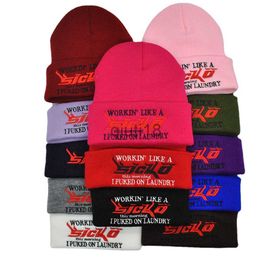Beanie/Skull Caps Design Embroidery Knitted Hats Woollen Hood Beanies IAN CONNOR SICKO TRUCKER HAT Classic Outdoor x0922