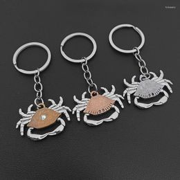 Keychains Cute Crab For Women Funny Keychain Boy Metal Lovely Animal Key Ring Gifts Friend