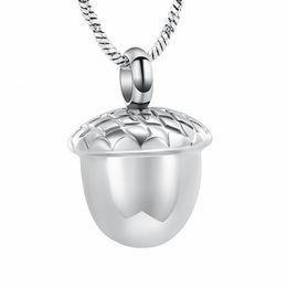 Chokers Cremation Jewellery Urn Necklace for Ashes Pendant Stainless Steel Acorn Urn Locket Ashes Keepsake Memorial Jewellery 230921