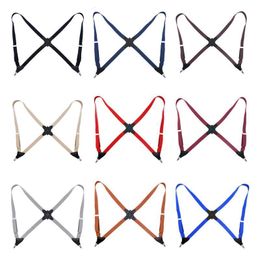 Suspenders Adjustable Adult Suspend Belt Unisex Men Women Clip-on Braces Clip Trousers Pants Straps 230921