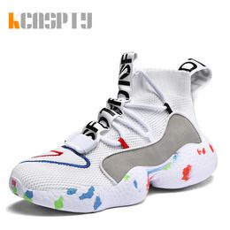 Dress Shoes High Top Damping Men Basketball Hardwearing Women Sport Spring Outdoor Walking Sneakers for 230922