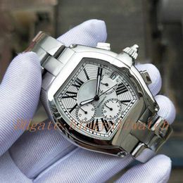 Luxury New Men Watch Sports car series W62019X6 Watch White Dial chronograph work Quartz Movement 47MM Men's Sport Wrist Watc209L