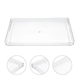 Plates Acrylic Storage Tray Household Plate Banquet Dinner Table Vanity Fruit Eco-friendly Plastic Towel Rail