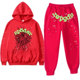 Hop Hip Pullover Men's Tracksuits Sweatshirt Y2k Sp5der Letter 555555 Hoodie Set Women Tracksuit Sweatshirts Spider Web Printed Hoodies Sports Suit IV0J