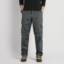 Men's Pants Men Sports Cargo Loose Wide Leg Straight Trousers Y2k Aesthetics Streetwear Solid Color Overall Sweatpant