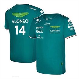 Men's T-Shirts 2024 Alonso Aston Martin F1 3D Printing T-Shirts Mens Womens Sport Fashion O-Neck T-Shirts Kids T-Shirt Tops Formula 1 Racing