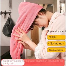 Shower Caps Dry hair cap super absorbent without damaging hair hair washing quick drying towel Baotou women's Shower cap Headband 230922