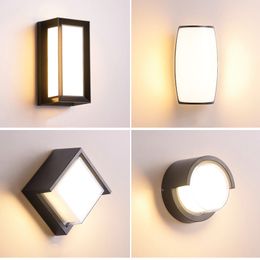 LED Wall Light 18W Led Waterproof Outdoor Home Decor Lamp Exterior Fixture Indoor Garden LED Lamp Interior