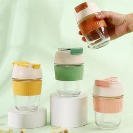 Wine Glasses Insulated Straw Glass Cup Juice Drinkware Mug For Cold Beverage Cups Leakproof Water Bottles Coffee Milk