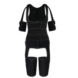 Arm Shaper YAGIMI Full Body Suit Neoprene Waist Trainer and Leg 3 In 1 Tummy Control Thigh Trimmer Shapewear 230921