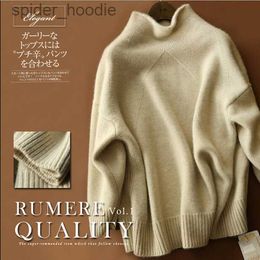 Women's Sweaters 2018 EUR American Style Womens Cashmere sweater Long Sleeve Turtle neck New Casual Sweater For Autumn Winter L230922