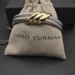 Jóias de designer de pulgle da DV David Yurma x 10mm Bracelet de alta qualidade Cabôs coleta cruzada Cruz Cruz
