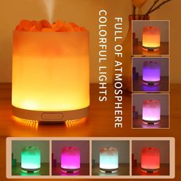 1pc Colourful Salt Stone Aromatherapy Diffuser & Humidifier for Home, Bedroom, and Office