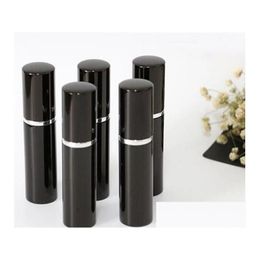 Packaging Bottles Wholesale Refill Bottle Black Colour 5Ml 10Ml Mini Portable Refillable Per Atomizer Spray Empty Cosmetic Containers Dhk15