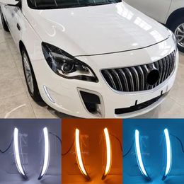 2PCS Car LED DRL For Buick Regal GS Opel Insignia 2010 2011 2012 2013 2014 2015 2016 Daytime Running Light with turn signal283G