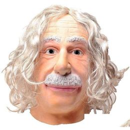 Party Masks Latex Man Mask Adt Size Realistic Old Male Halloween Fancy Dress 230705 Drop Delivery Home Garden Festive Supplies Dhnf6