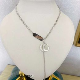 top 925 Silver Designer Necklace Luxury Gold Plated Locks Pendant Necklace Luxury Stainless Steel Long Chain Charm Birthday Love Gift Necklace 2023 New Brand Jewelr