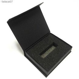 Jewelry Boxes USB Wedding Favor Storage Jewel Case Party Craft Rectangle Black Packaging DIY Flip Cover Cardboard Small Paper Gift Box L230620 L230922