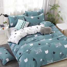 Bedding Sets Set Cotton Pastoral Printing Duvet Cover Pillow Case Bed Sheet Boy Kid Teen Girl Linens 240x220