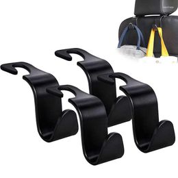 Hooks 4Pcs Car Seat Headrest Hanger Storage Organiser Universal Portable Hook For Handbag Purse Clothes Coat Grocery Bags