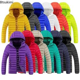 Mens Jackets Warm Parka Hooded Waterproof Thermal Autumn Winter Casual Light Detachable Hat Coat Men Clothing 230922