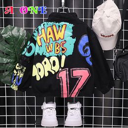 Tench Coats Baby Boy Jacket Spring Autumn Moda Black Denim Jacket Kids Jacket Casual Crianças Roupas de menino Carta 2t a 10t anos 230922