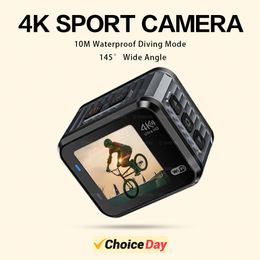 Weatherproof Cameras CERASTES Mini 4K60fps GO HD Action Camera Pro 16MP WiFi 145° 10M Body Waterproof Helmet Video Recording Cameras Sports DV Cam 230922