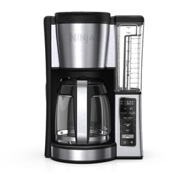 Ninja 12-Cup Programmable Coffee Maker, Glass Carafe, Stainless Steel, CE250