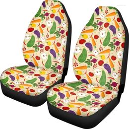 Car Seat Covers Cover Cute Automotive Protector Fruits Print Front S For Trucks SUV Nonslip Scratch Proof Washable Comfort Soft