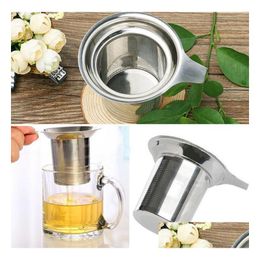 Coffee Tea Tools Mesh Infuser Reusable Strainer Stainless Steel Loose Leaf Spice Filter Drinkware Kitchen Accessories Sn1783 Drop Deli Dhvon