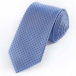 Neck Ties Tailor Smith Blue Necktie Men Silk Dot Skinny Tie Woven Men's Ties Cravat Fashion Accessory Formal Business Party Groom Neckties 231013