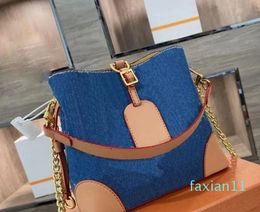Designers Bags Handbag Women Shoulder Bag Famous Brand Blue Denim Print Shopping Bagss